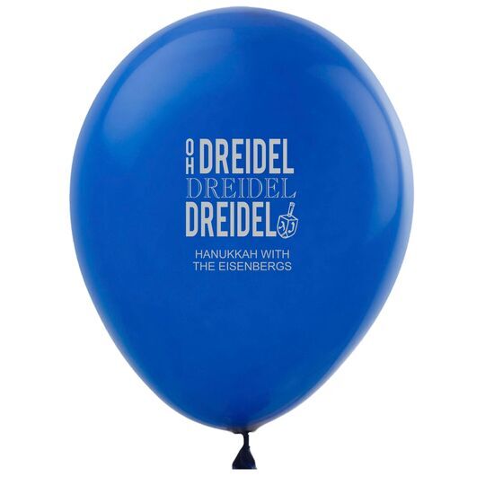Oh Dreidel Latex Balloons